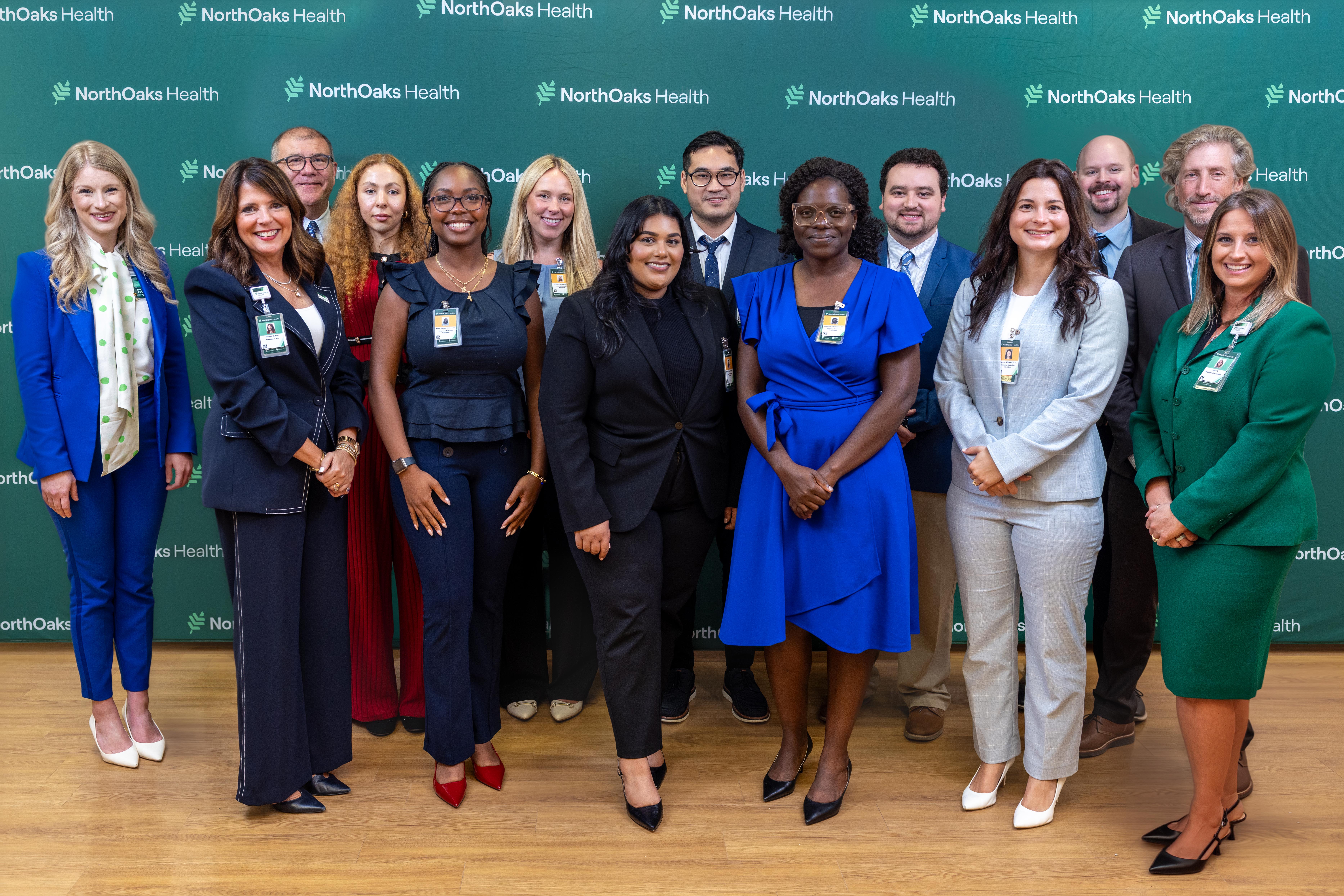 North Oaks Health leaders with third class of Internal Medicine Residents