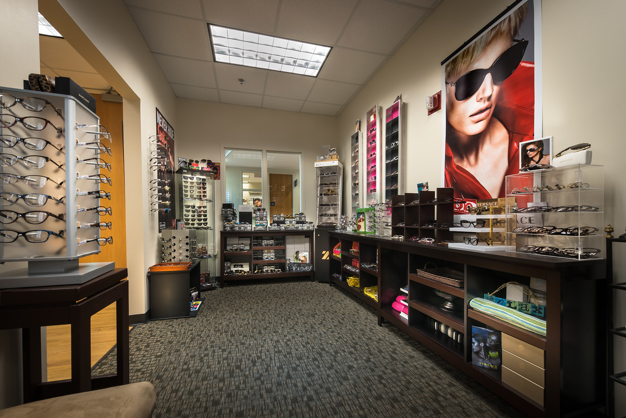 image of the inside of the north oaks optical shop